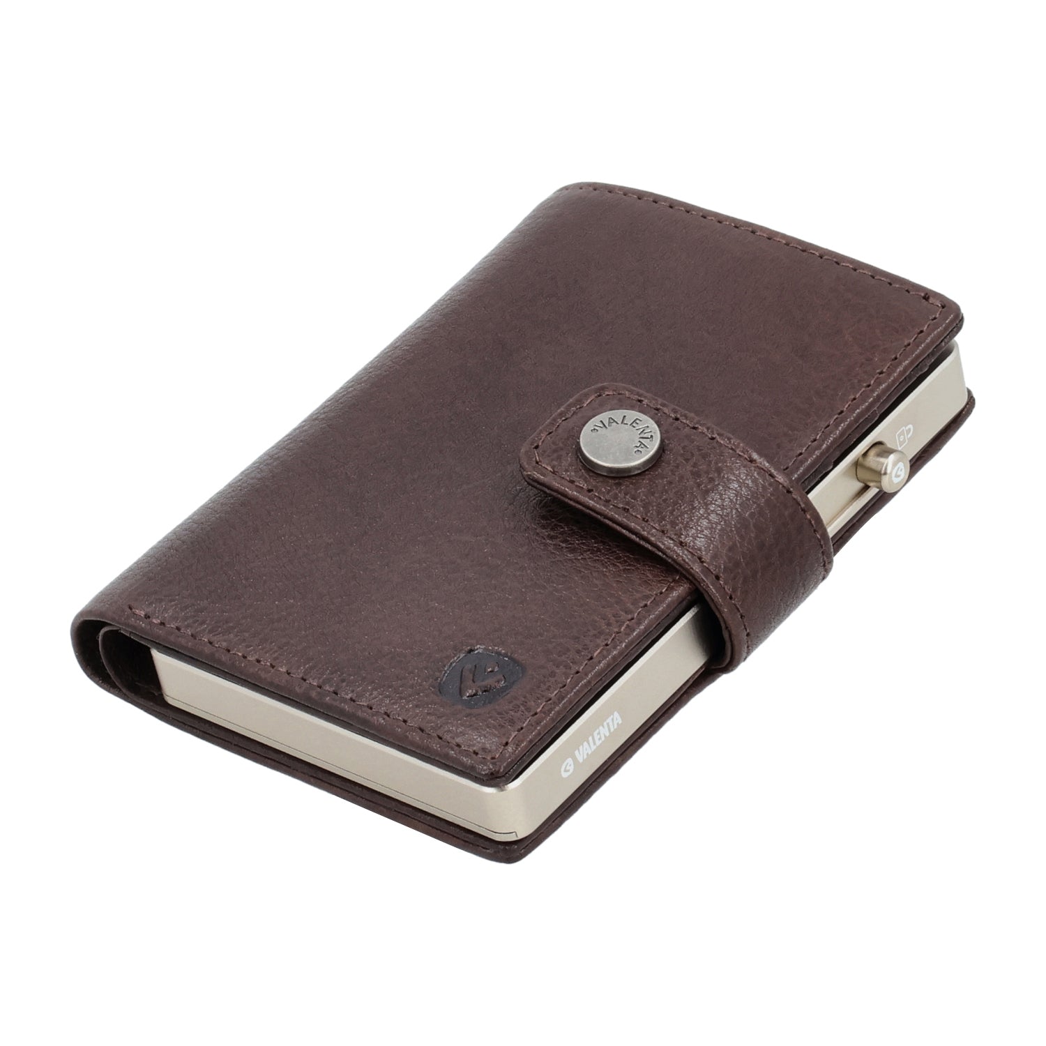 Cardprotector Titanium Natural + Card Wallet Luxe Chocolate