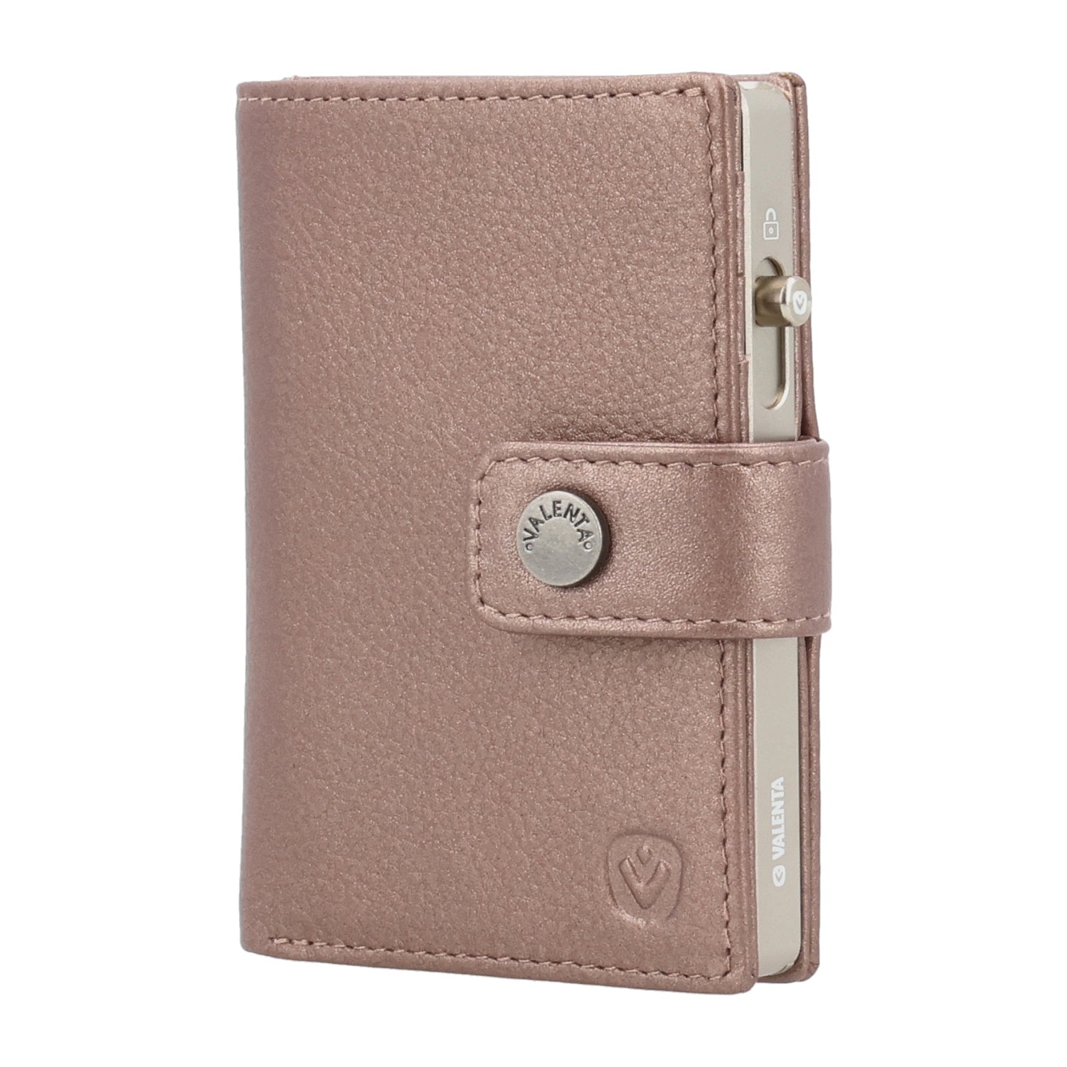 Cardprotector Titanium Natural + Card Wallet Luxe Metallic Copper