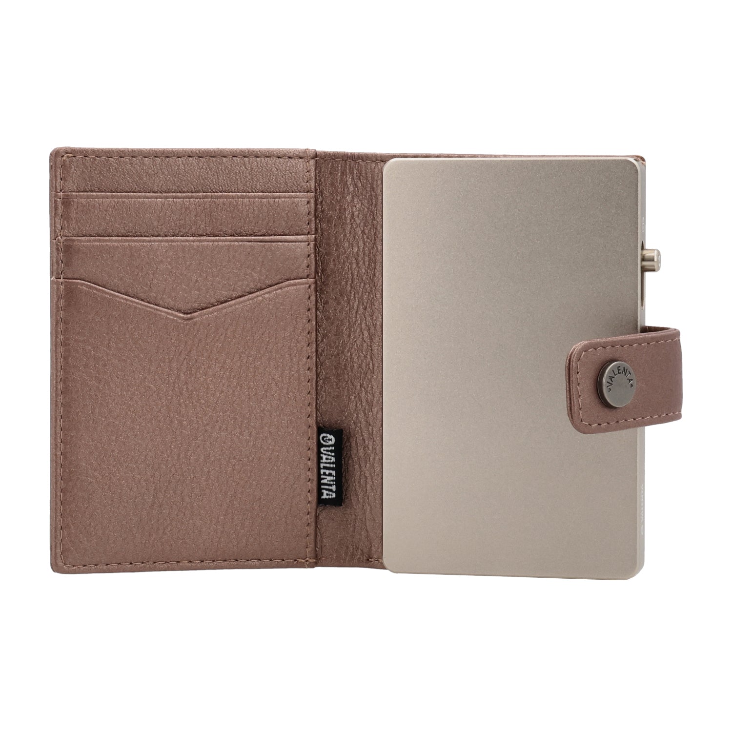 Cardprotector Titanium Natural + Card Wallet Luxe Metallic Copper