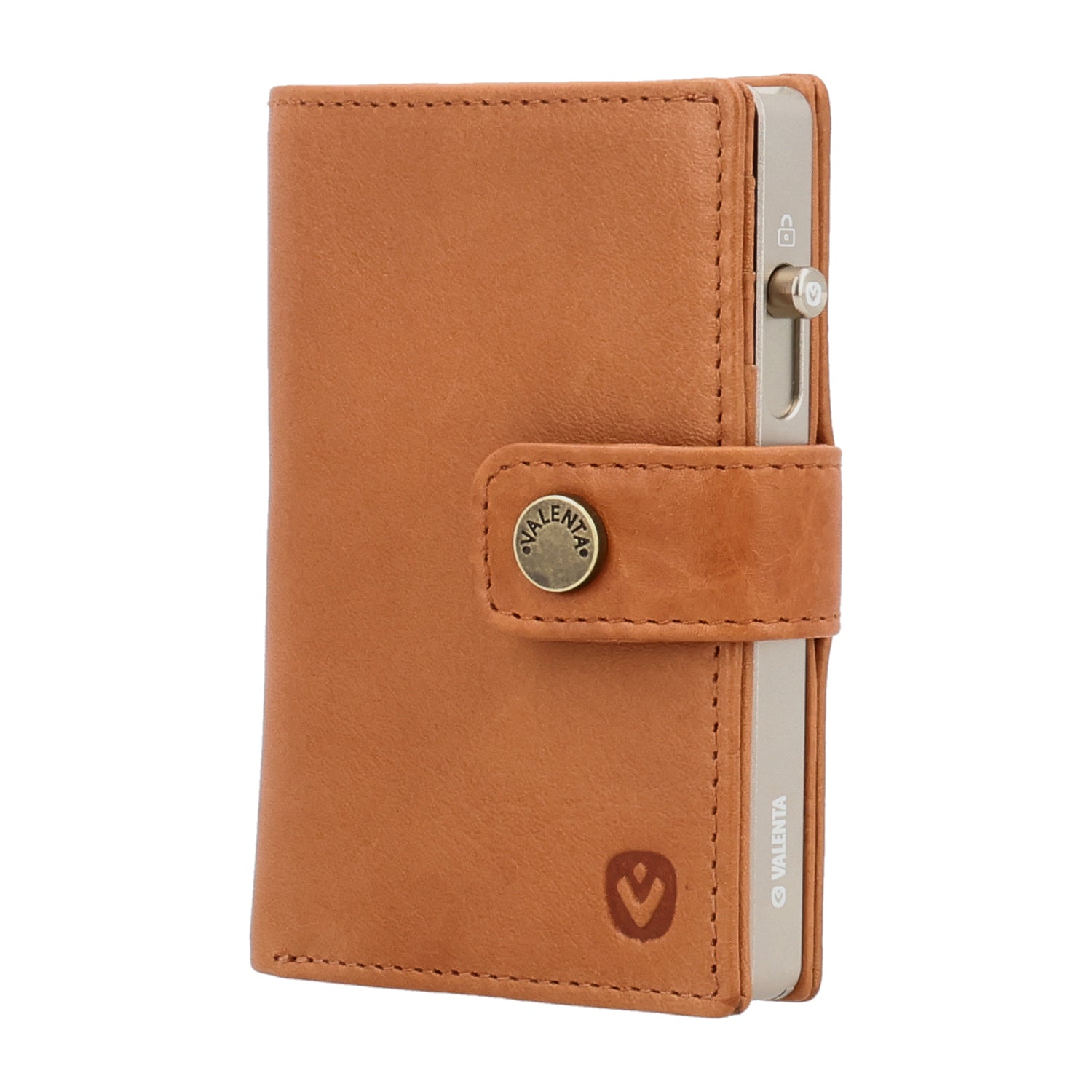 Cardprotector Titanium Natural + Card Wallet Luxe Tan