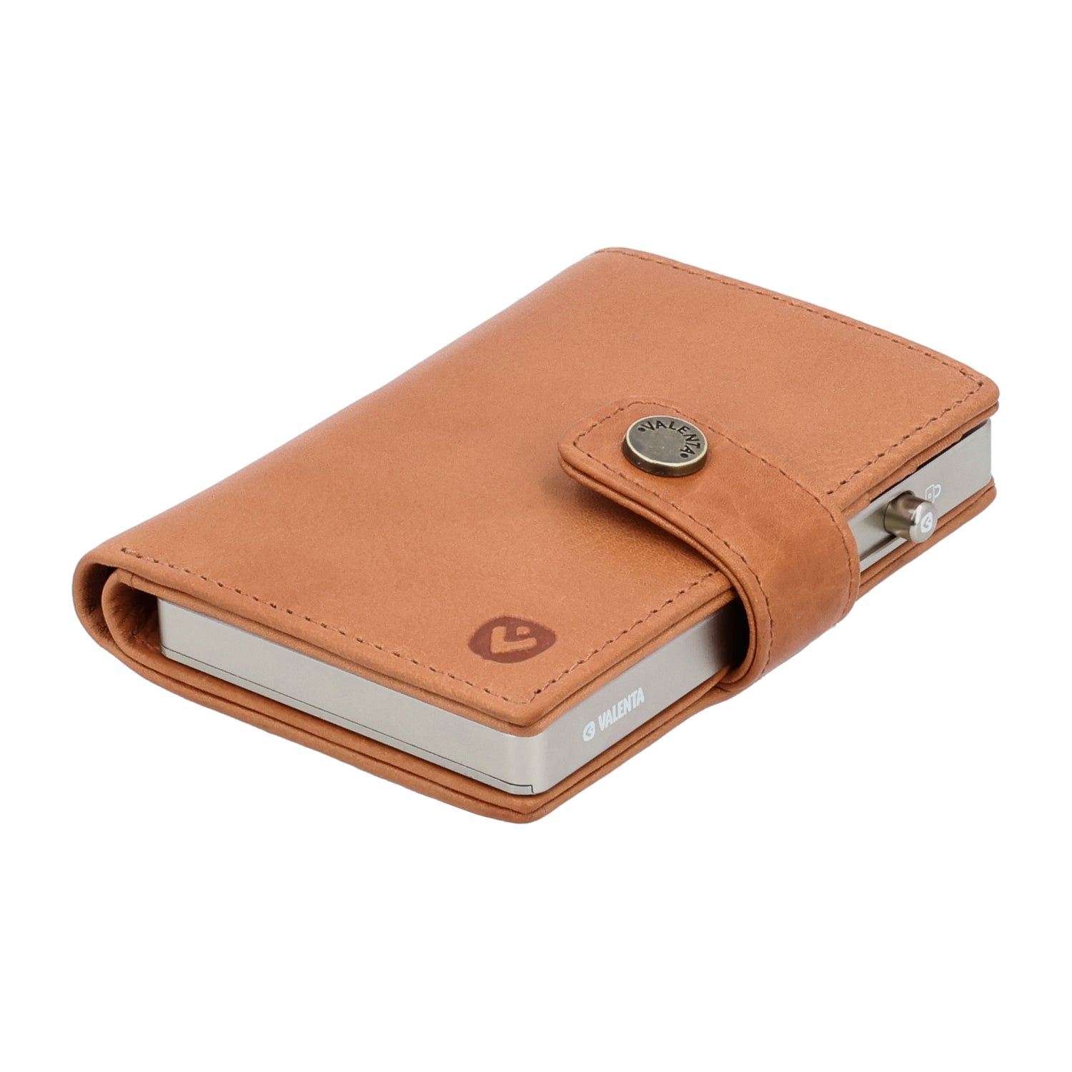 Cardprotector Titanium Natural + Card Wallet Luxe Tan