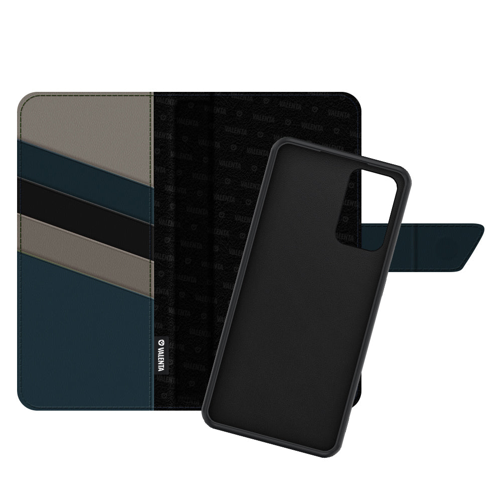 2-in-1 Wallet Leer Samsung Galaxy A02s Zwart