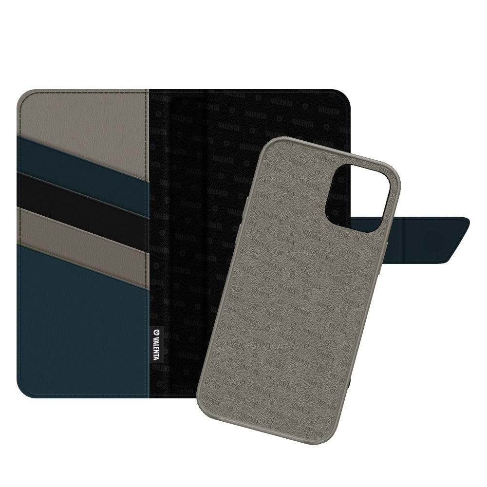 2-in-1 Wallet Leather Luxury iPhone 12-12 Pro Grey