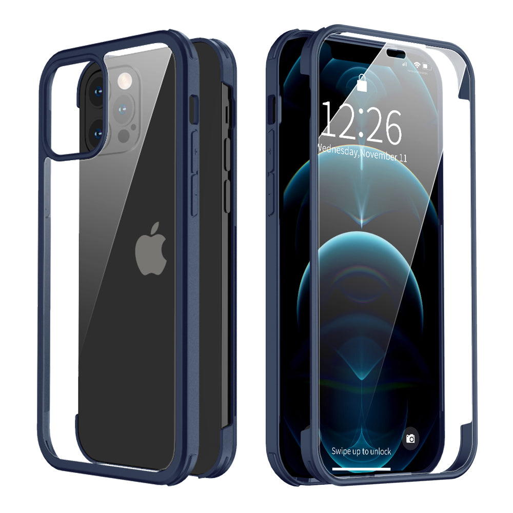 Full Cover Tempered Glass Blue iPhone 12 Pro Max