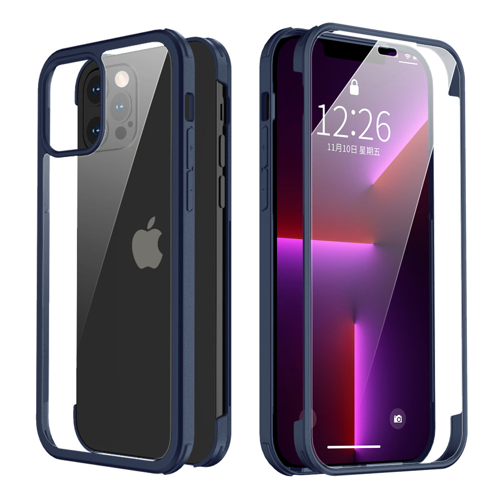 Full Cover Tempered Glass Blauw iPhone 13 Pro