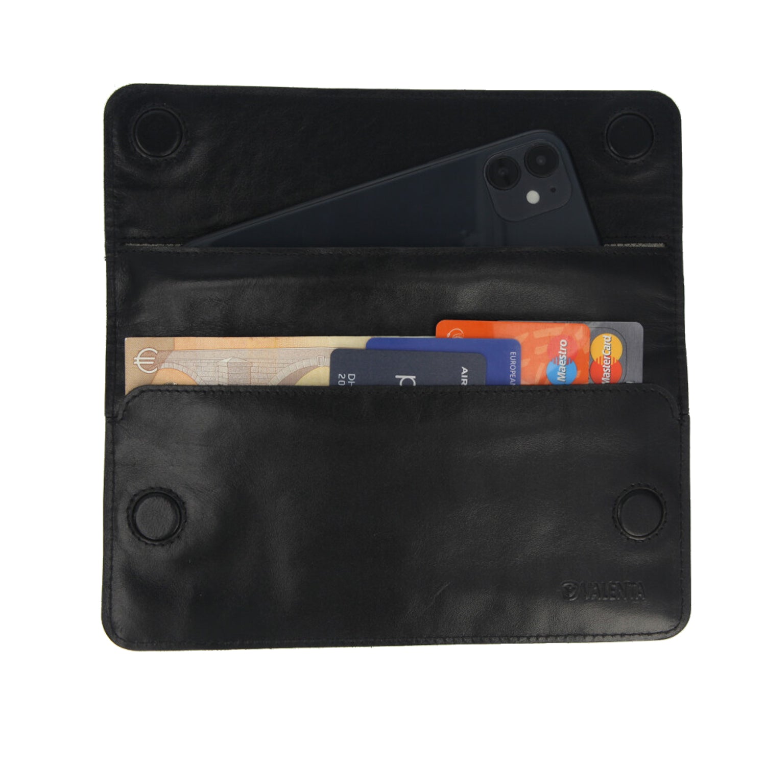 Bag Faraday Phone Pouch Leather Black
