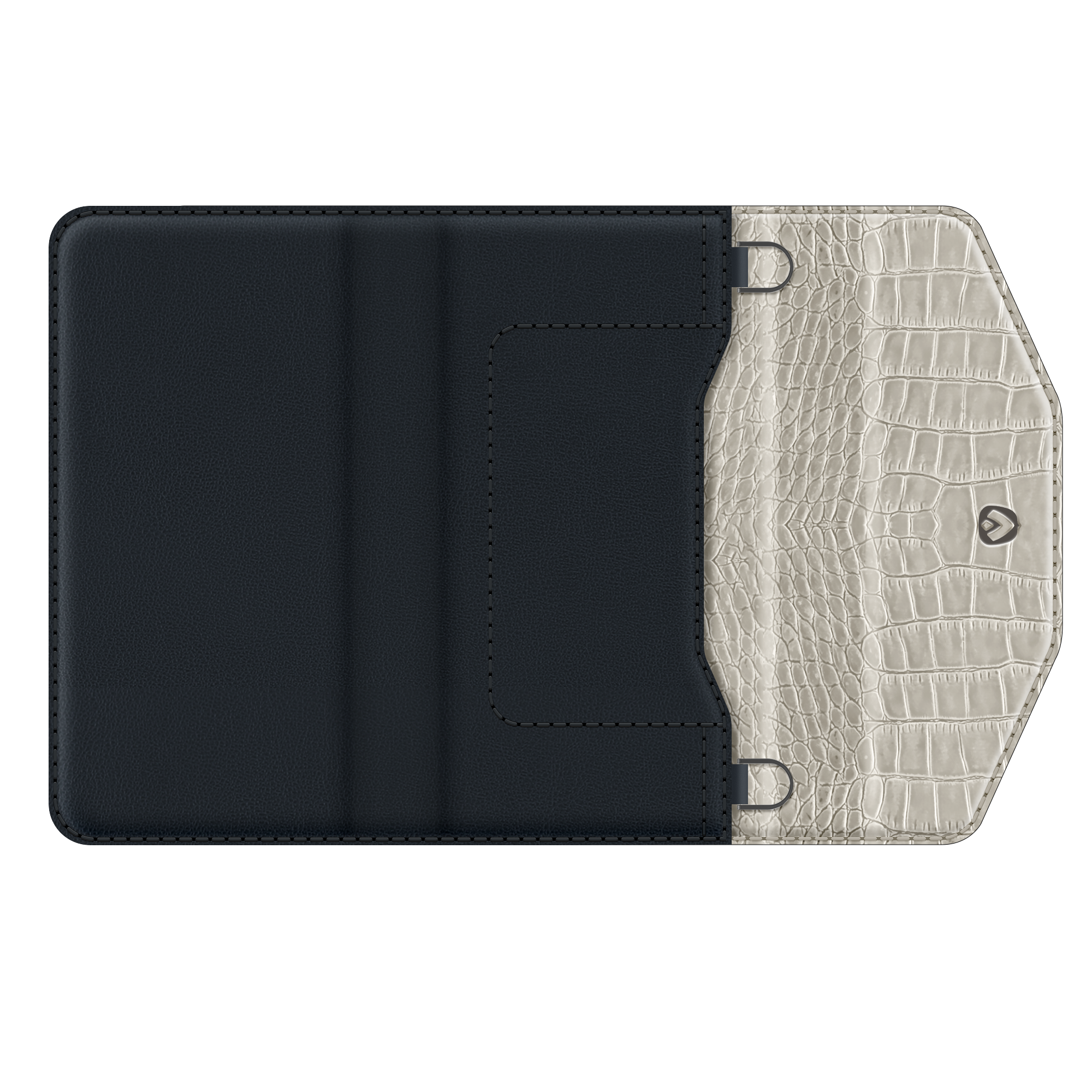Entfernbare 2-in-1 Luxus Clutch iPhone 12 - 12 Pro Schwarz