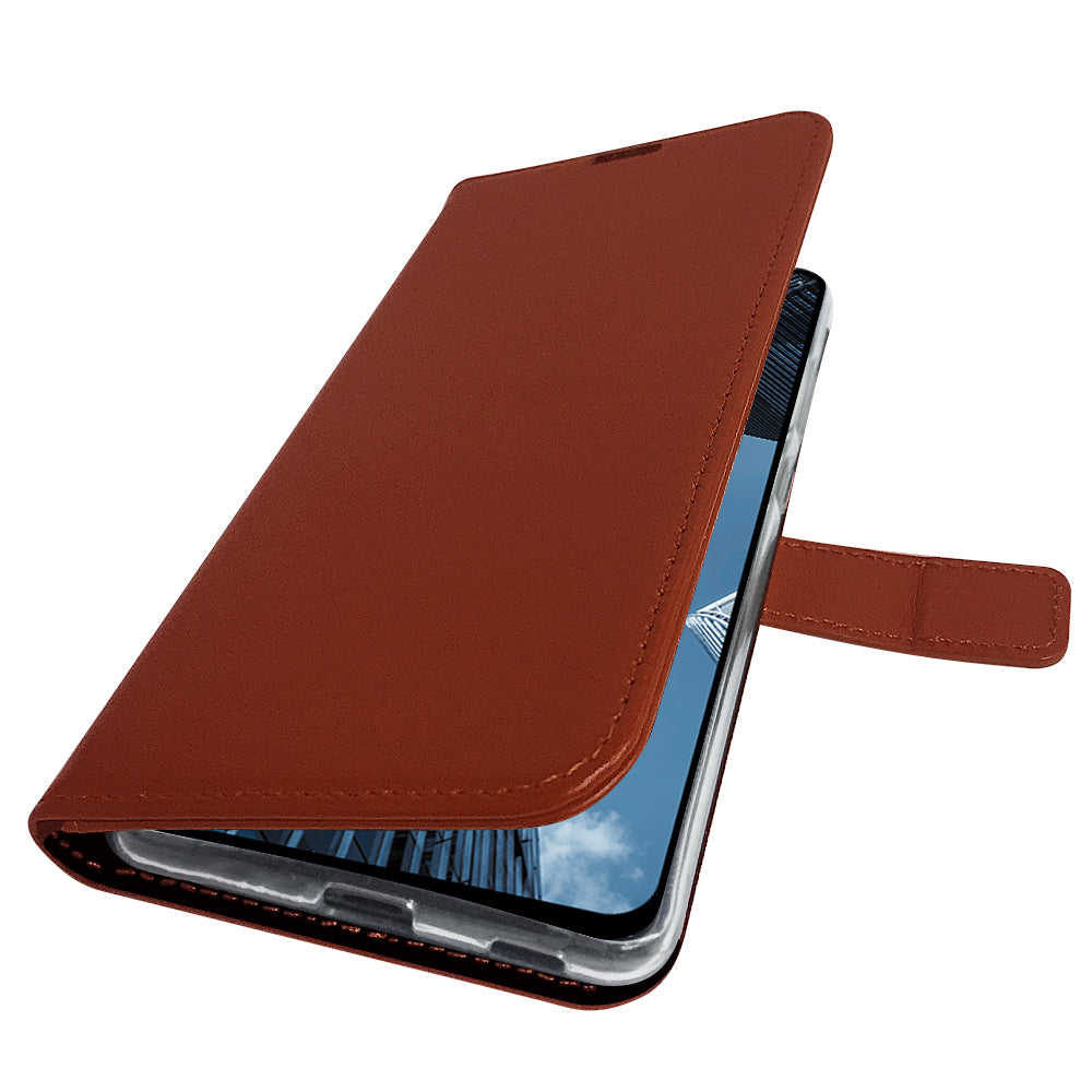 Book Case Leer Bruin Galaxy A53 5G