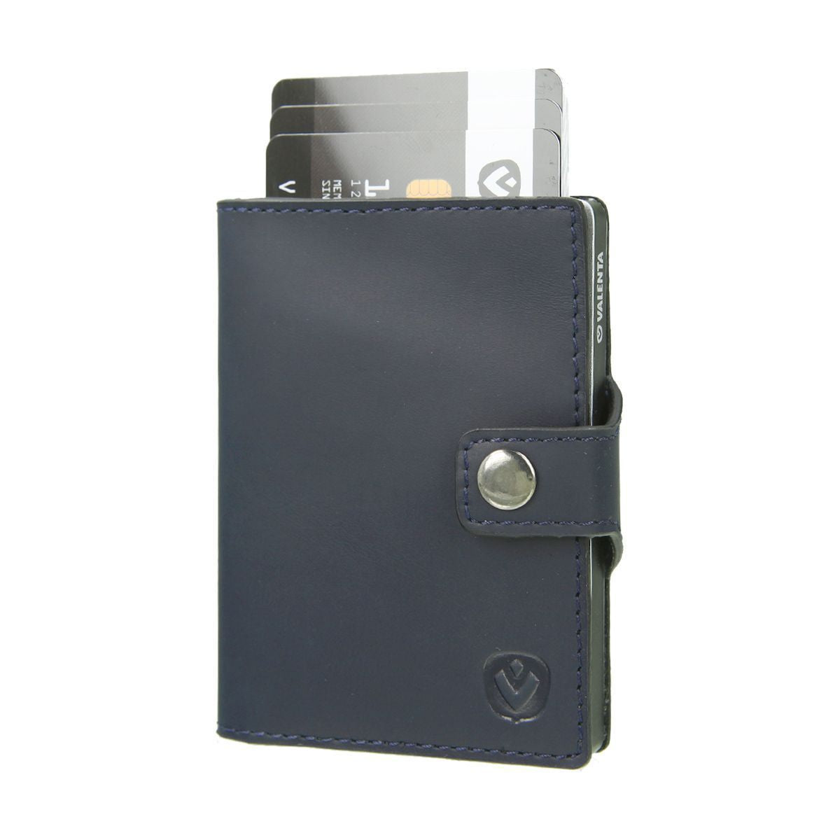 Card Case Wallet Vintage Blue