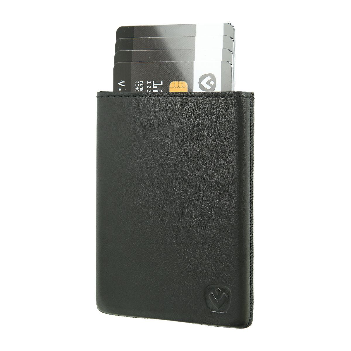 Card Case Pocket Luxury Black