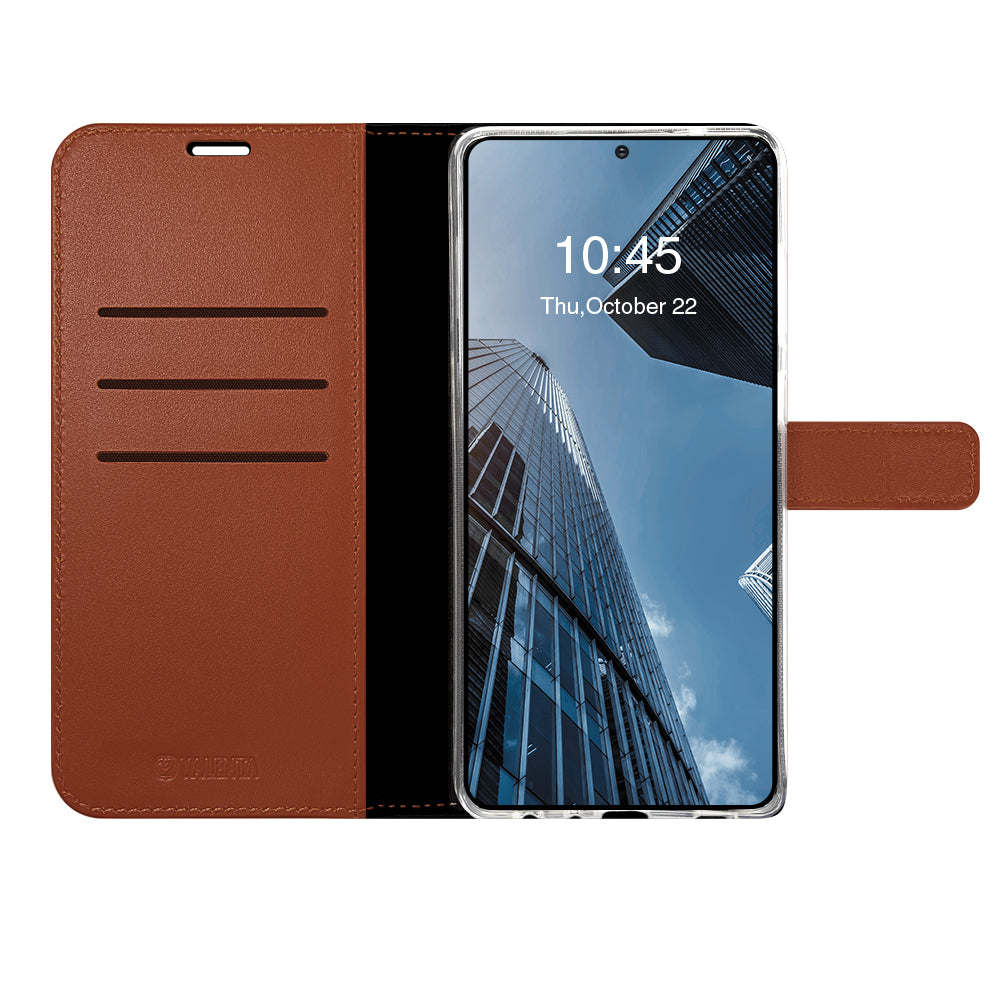 Book Case Leather Brown - Galaxy A41