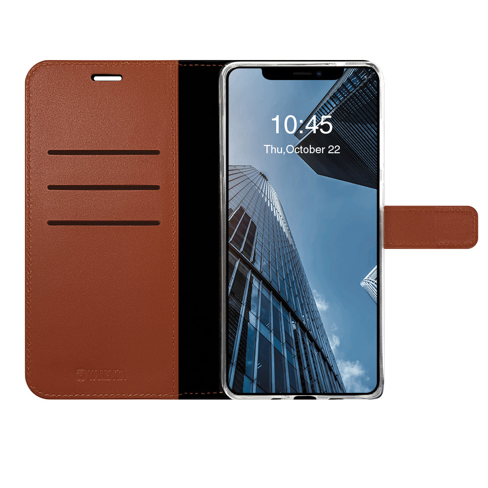 Book Case Leather Brown - iPhone 12 - 12 Pro