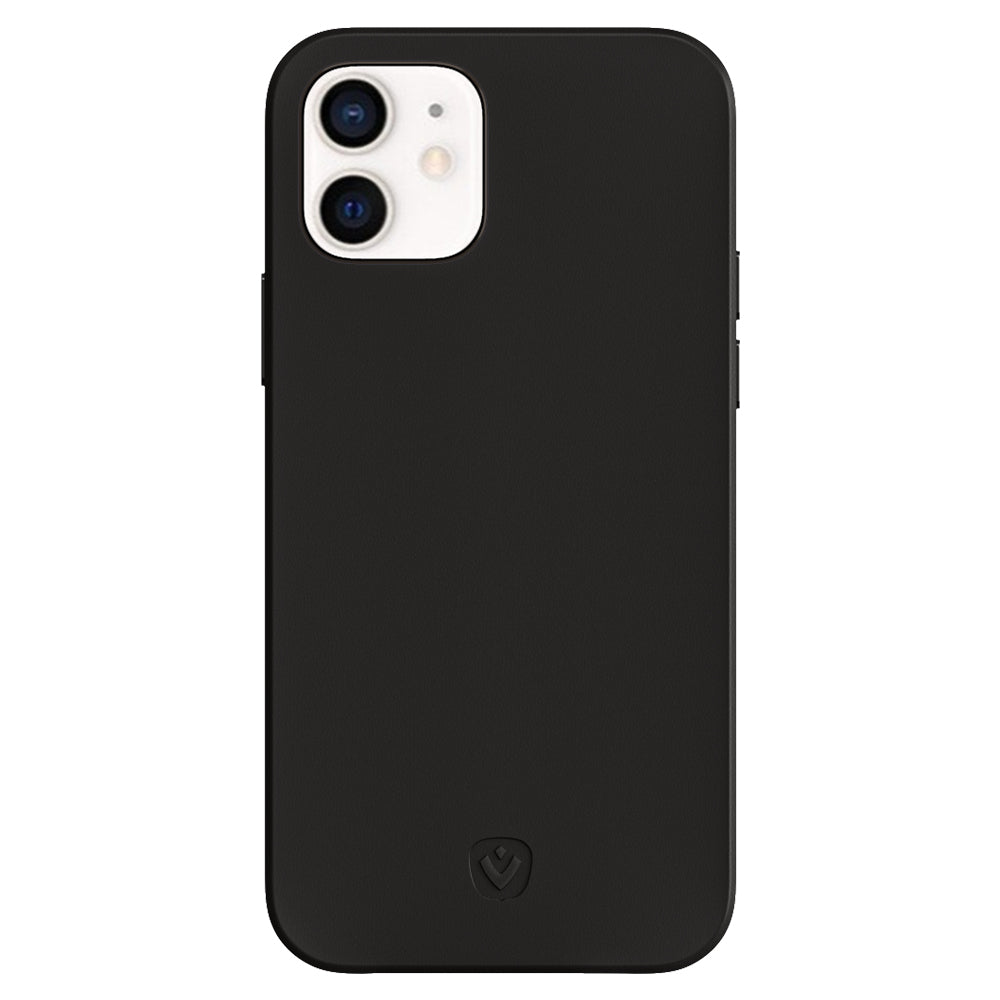 Back Cover Snap Luxury Leather Black iPhone 12 Mini