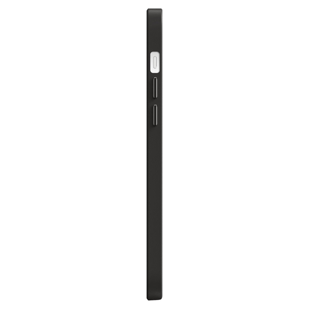 Rückseite Snap Luxusleder Schwarz iPhone 12 Mini