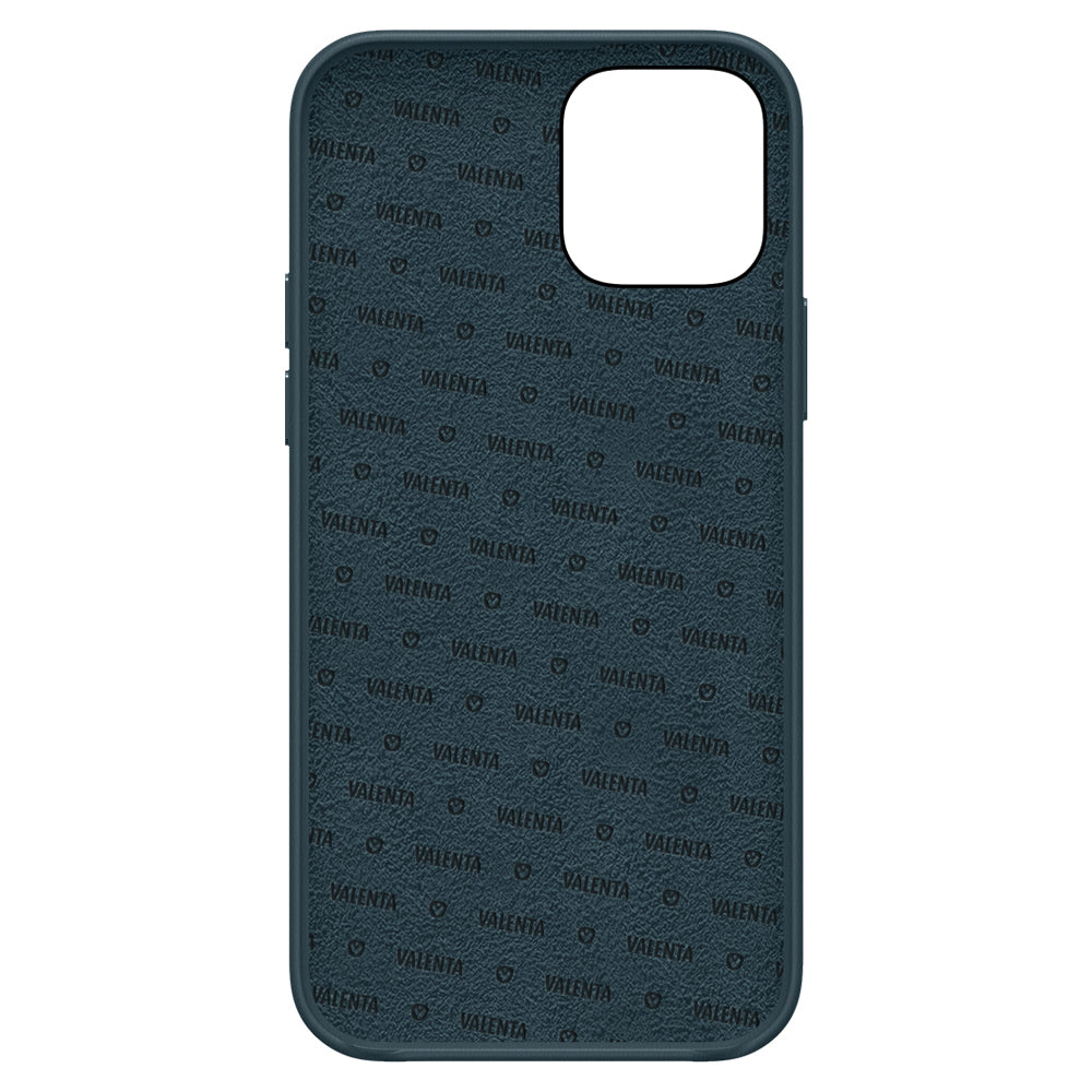 Back Cover Snap Luxe Leer Blauw iPhone 12 Mini