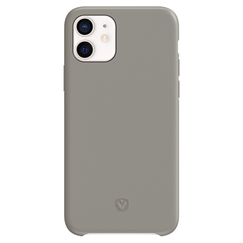 Back Cover Snap Luxury Leather Gray iPhone 11