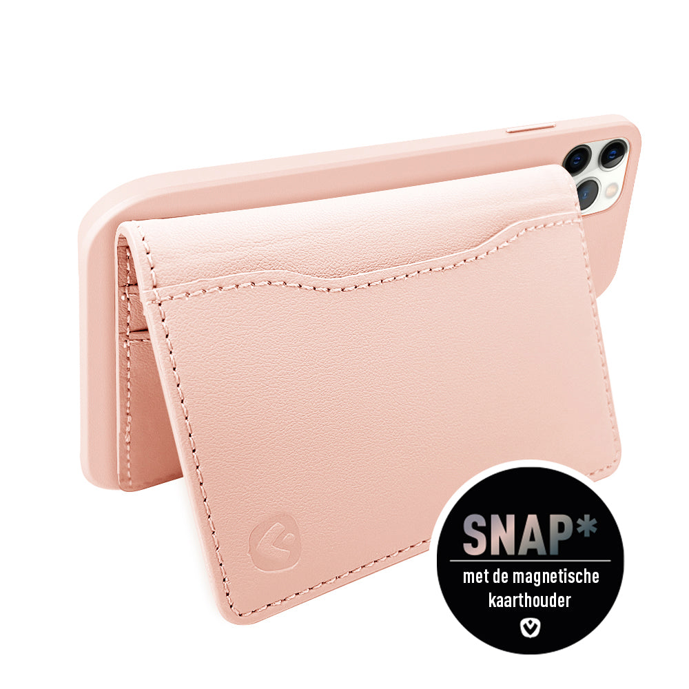 Back Cover Snap Luxe Roze iPhone 12 - 12 Pro