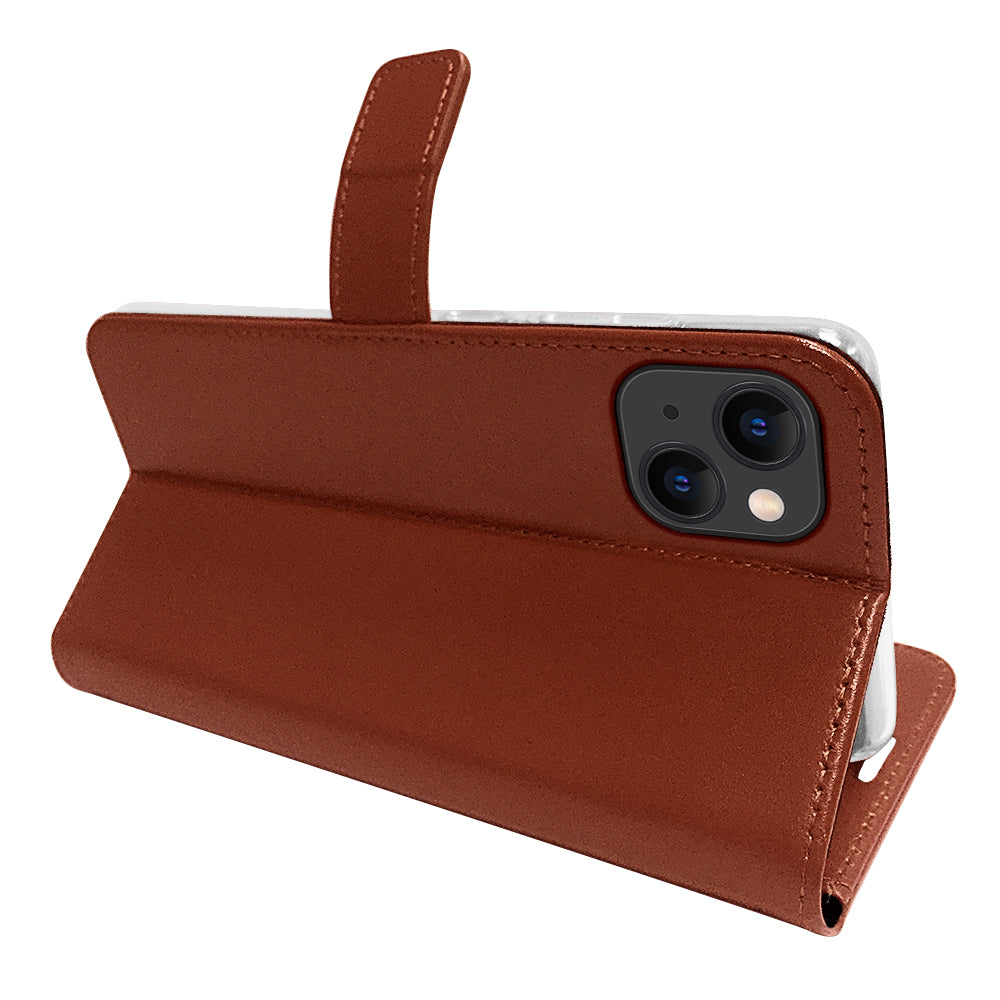 Book Case Leather Brown - iPhone 13