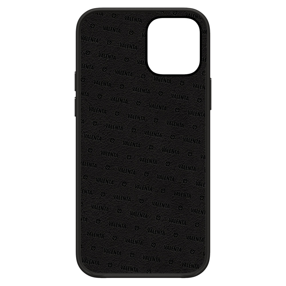 Back Cover Snap Luxury Leather Black iPhone 13