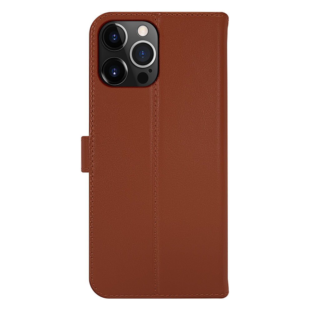 Book Case Leather Brown - iPhone 14 Pro